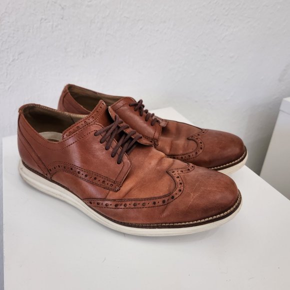 Cole Haan Original Grande Wingtip Oxford Mens size 10.5 Woodbury Ivory C26471 main image 11